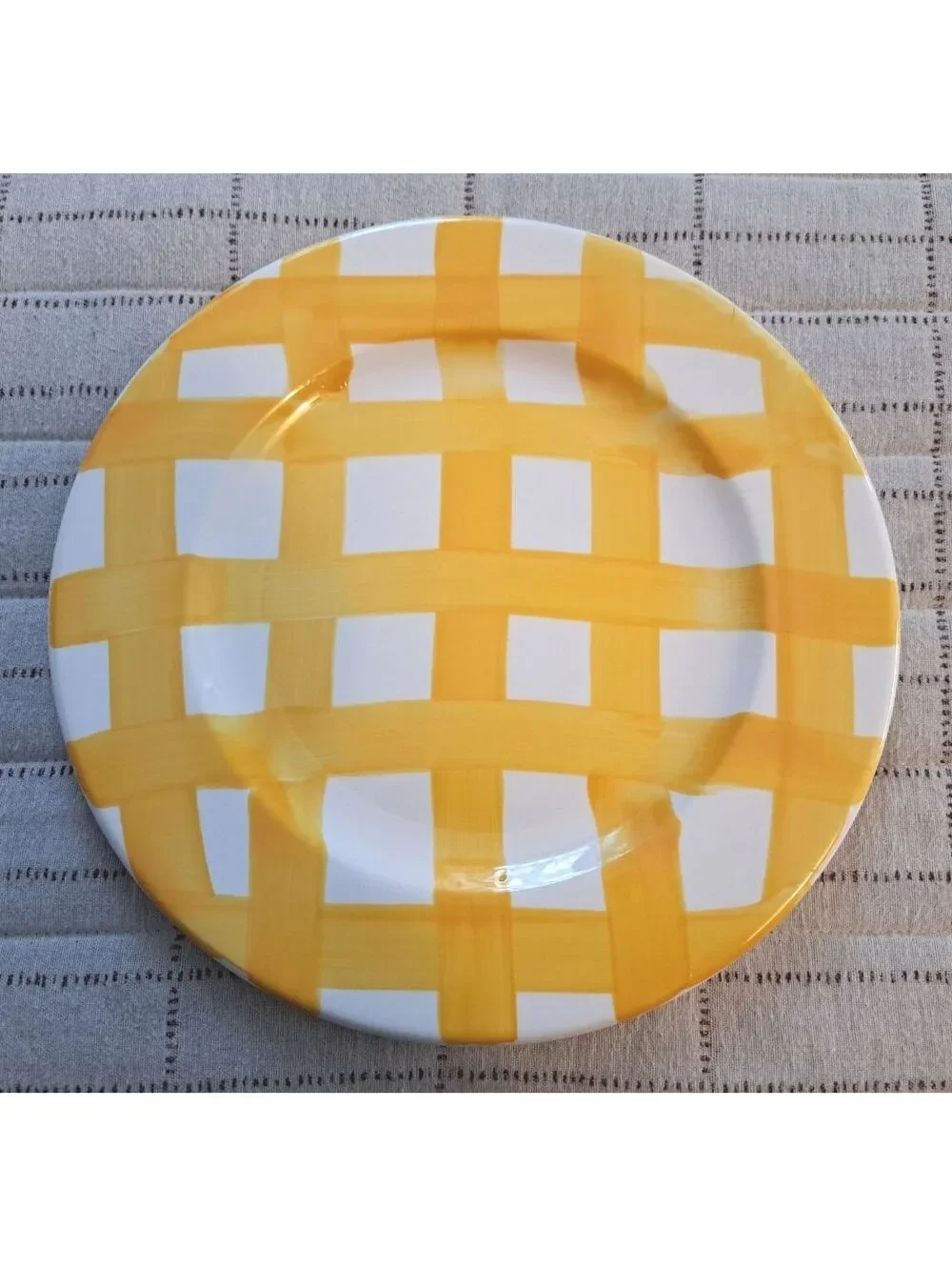 Vintage Hand-Painted Tre Ci Crate and Barrel Made in Italy Dinner Plate 10